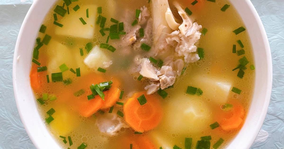 Cách nấu canh súp khoai tây cà rốt ngon đúng điệu