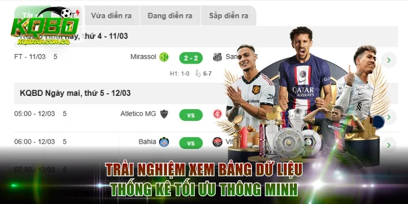 Trải nghiệm xem bảng dữ liệu thống kê tối ưu thông minh
